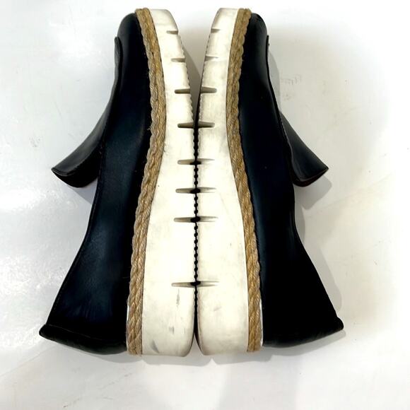 Franco Sarto Loafers chunky platform lug sole with rope trim Sansara Size 8 - Picture 8 of 11